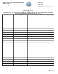 Brucellosis Test Reimbursement Survey for Dsa Producers - Montana, Page 2