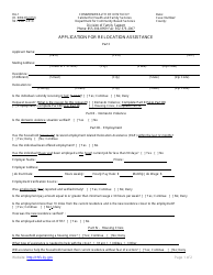 Form RA-1 Application for Relocation Assistance - Kentucky