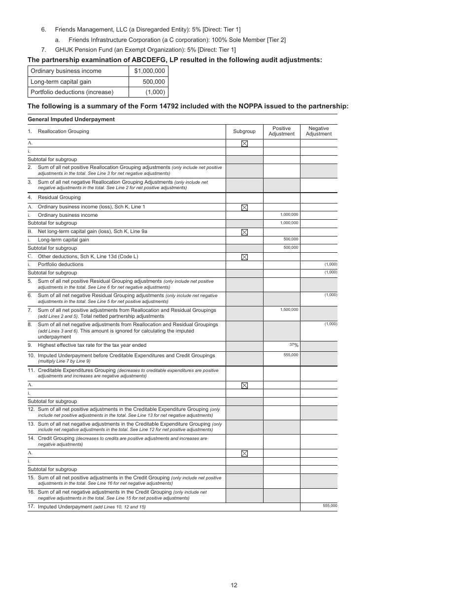 Instructions for IRS Form 8980 Partnership Request for Modification of Imputed Underpayments Under IRC Section 6225(C), Page 12