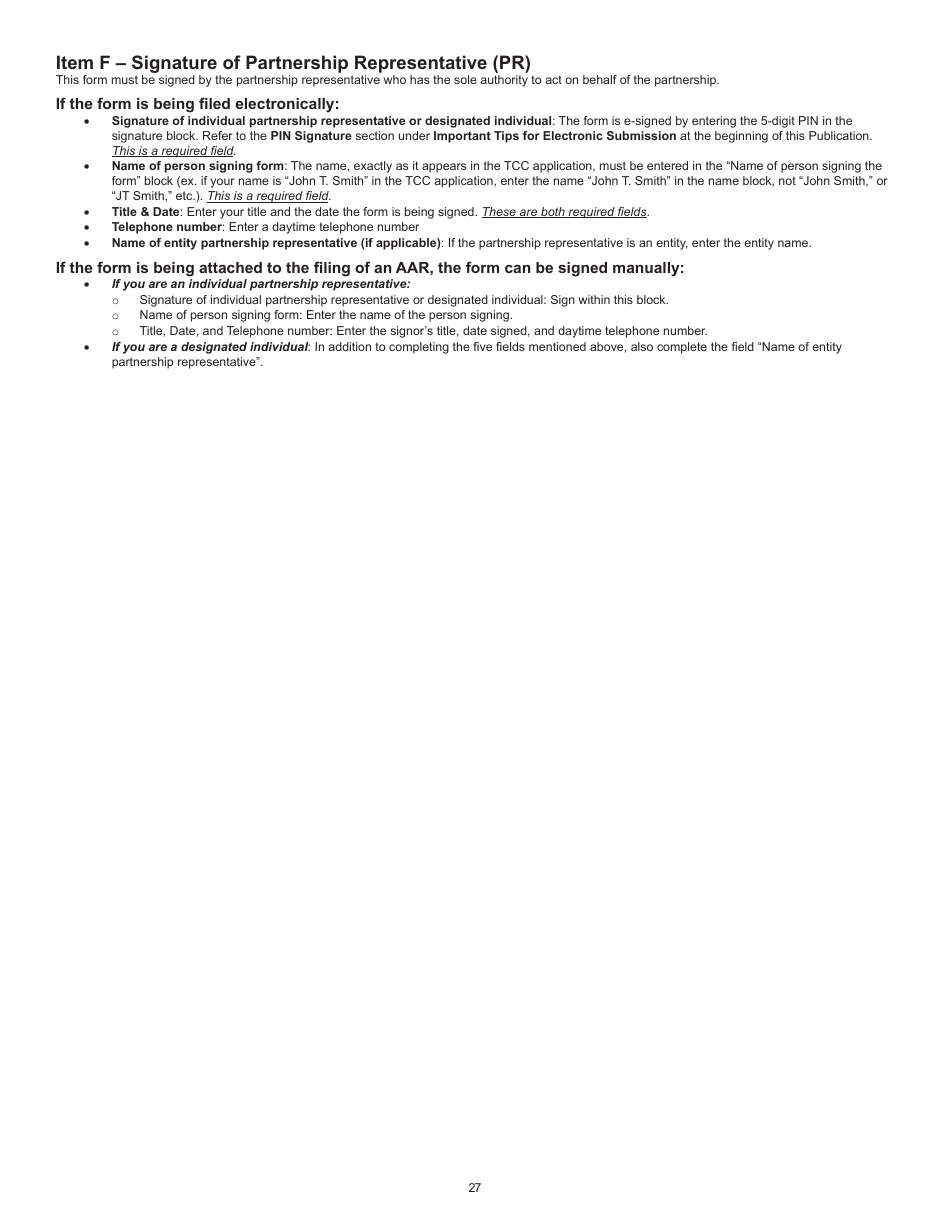 Instructions for IRS Form 8980 Partnership Request for Modification of Imputed Underpayments Under IRC Section 6225(C), Page 27