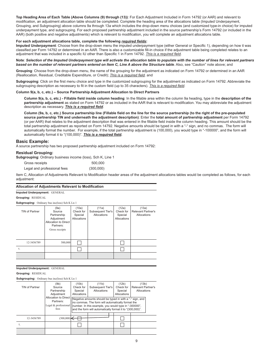 Download Instructions for IRS Form 8980 Partnership Request for ...