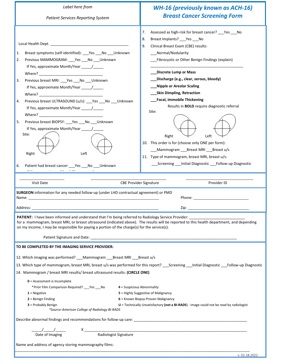 Form WH-16 - Fill Out, Sign Online and Download Printable PDF, Kentucky ...