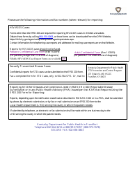 Form EPID200 Kentucky Reportable Disease Form - Kentucky, Page 2