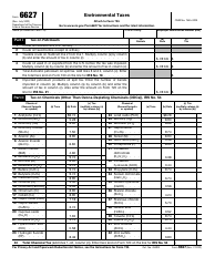 IRS Form 6627 Environmental Taxes