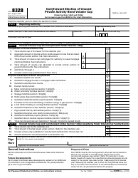Document preview: IRS Form 8328 Carryforward Election of Unused Private Activity Bond Volume Cap