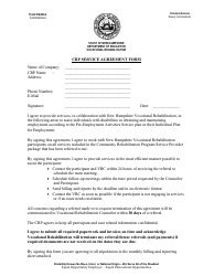 Crp Service Agreement Form - New Hampshire