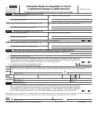 IRS Form 8806 Information Return for Acquisition of Control or Substantial Change in Capital Structure, Page 2