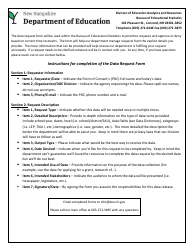 Document preview: Data Request Form - New Hampshire