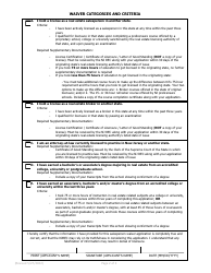 Salesperson Education Waiver Application - New Jersey, Page 2