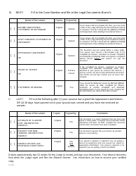 Form 2F-P-451 Uncontested Divorce (Without Children) Document Checklist - Hawaii, Page 2