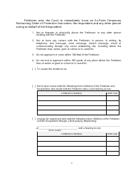 Form 2F-P-471 Ex Parte Petition for an Hrs 586 Temporary Restraining Order - Hawaii, Page 6