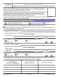 Document preview: IRS Form 12153 Request for a Collection Due Process or Equivalent Hearing
