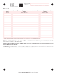 Form AU-736 Motor Vehicle Fuels Tax Refund Claim - Motor Bus, Taxicab, and Livery - Connecticut, Page 2