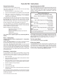Form AU-738 Motor Vehicle Fuels Tax Refund Claim - Nutrition Program and Ambulances - Connecticut, Page 3