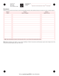 Form AU-737 Motor Vehicle Fuels Tax Refund Claim - Airport Service Motor Bus - Connecticut, Page 2