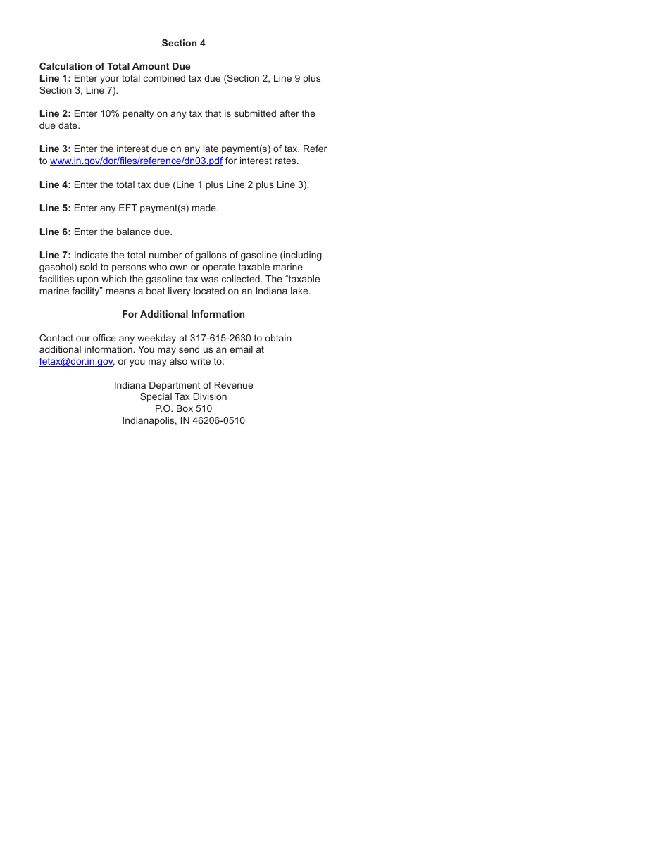 Form MF-360 (State Form 49276) Consolidated Gasoline Monthly Tax Return, Page 5
