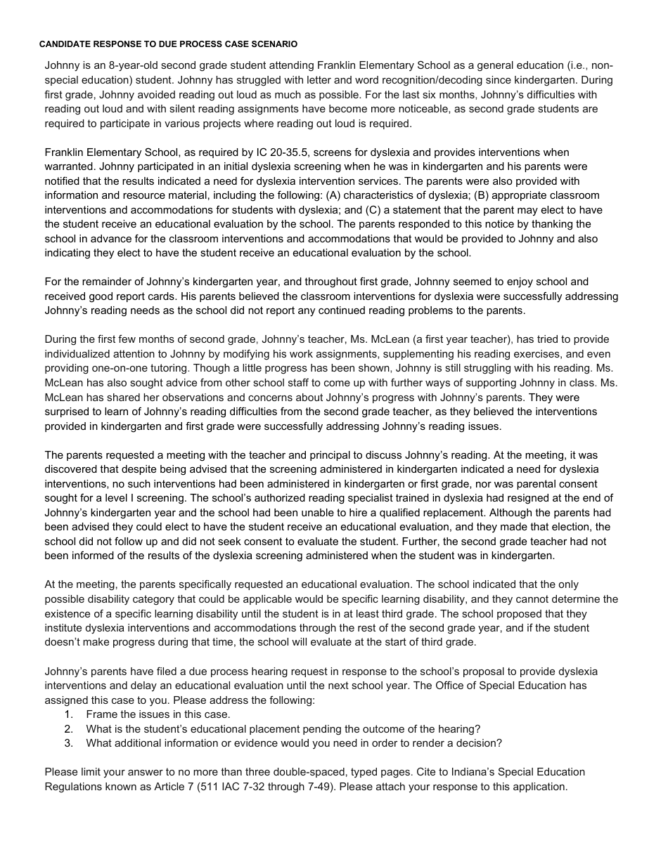 Application for Independent Hearing Officer Special Education Mediator - Indiana, Page 4