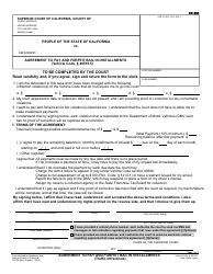 Form TR-300 Agreement to Pay and Forfeit Bail in Installments - California