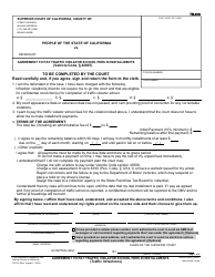 Document preview: Form TR-310 Agreement to Pay Traffic Violator School Fees in Installments - California