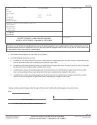 Document preview: Form UD-120 Verification by Landlord Regarding Rental Assistance - Unlawful Detainer - California