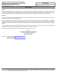 Formulario OBEO-0009ES Formulario De Quejas Para Empresas Comerciales En Desventaja - California (Spanish), Page 3