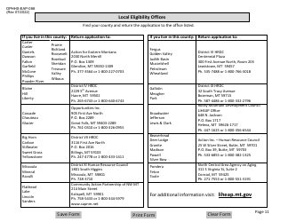 Form DPHHS-EAP-088 Low Income Home Energy Assistance Program (Liheap), Low Income Home Water Assistance Program (Lihwap), and Weatherization Application - Montana, Page 11