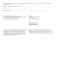 Form OTP-1A (State Form 55535) Application for Other Tobacco Products/Taxable Products Distributor&#039;s License - Indiana, Page 2