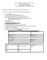 Application for Involuntary Admission - Montana, Page 3