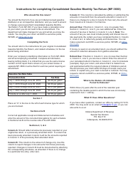 Form MF-360X (State Form 49875) Amended Consolidated Gasoline Monthly Tax Return - Indiana, Page 4
