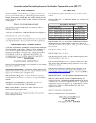 Form SF-IVP (State Form 46635) Importer Verification Payment Voucher - Indiana, Page 2
