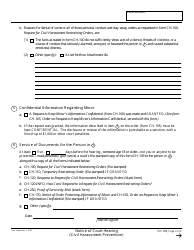 Form CH-109 Notice of Court Hearing - California, Page 2