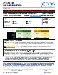 Form DCA BBS37M-406 Application for License Renewal - California, Page 5
