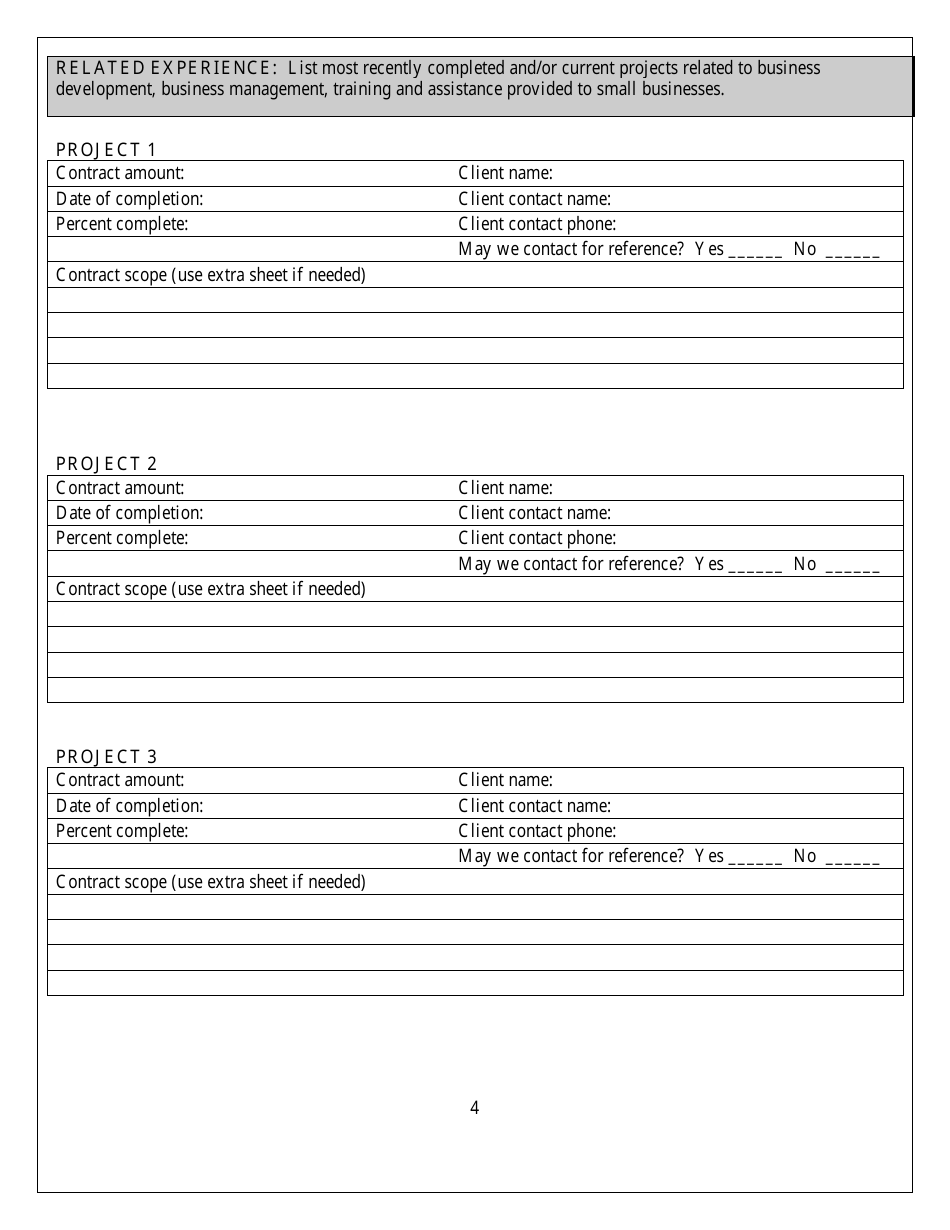 Prequalification Application for on the Job Training (Ojt) Supportive Services - New Hampshire, Page 4