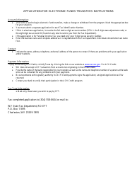 Form WV/EFT-5 ACH Credit Electronic Funds Transfer Application - West Virginia, Page 2