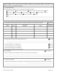 Form FS-5114 Organic Livestock Plan Application: Slaughter/Dairy - Oklahoma, Page 6