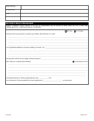 Form FS-5116 Organic Poultry Plan Application - Oklahoma, Page 8