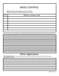 Form FS-5111 Producer Application - Organic Certification Program - Oklahoma, Page 10