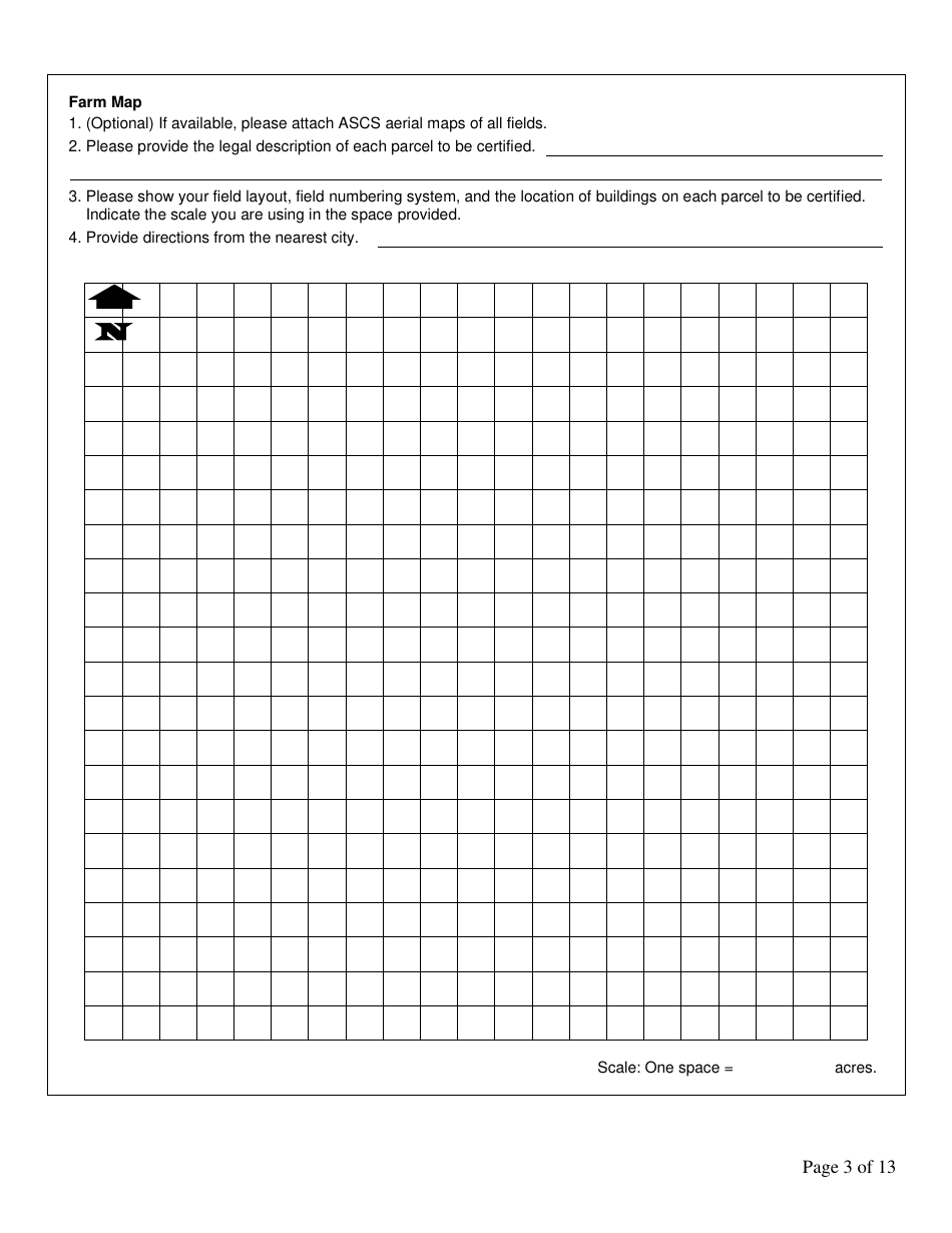 Form FS-5111 Producer Application - Organic Certification Program - Oklahoma, Page 3