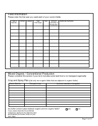 Form FS-5111 Producer Application - Organic Certification Program - Oklahoma, Page 5