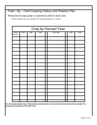 Form FS-5111 Producer Application - Organic Certification Program - Oklahoma, Page 6