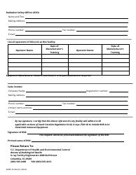 DHEC Form 4324 Hand-Held Dental Equipment Exemption Request Form - South Carolina, Page 2