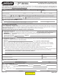Form MV-664.1 Application for a Parking Permit or License Plates, for Persons With Severe Disabilities - New York, Page 3