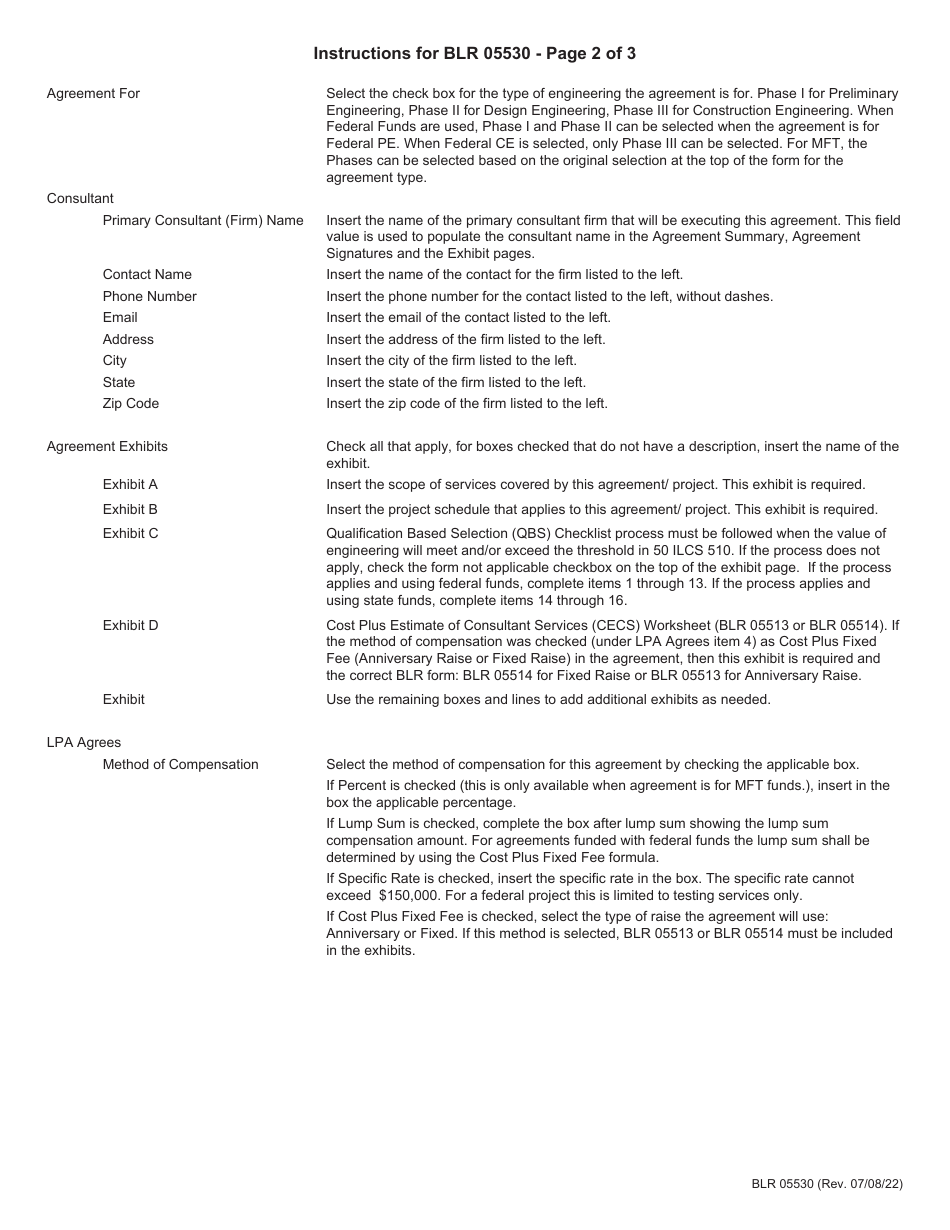 Form BLR05530 Local Public Agency Engineering Services Agreement - Illinois, Page 4