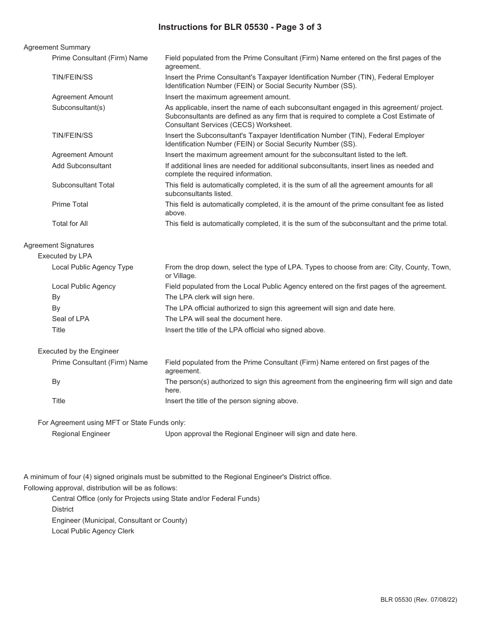 Form BLR05530 Local Public Agency Engineering Services Agreement - Illinois, Page 5