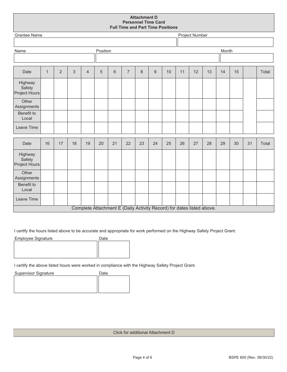 Form BSPE600 Highway Safety Claim (Non-step) - Illinois, Page 4