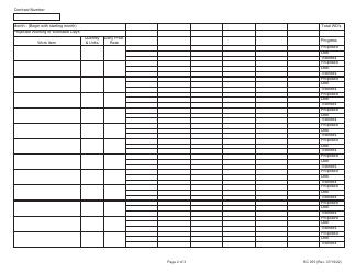 Form BC255 Progress Schedule - Illinois, Page 2