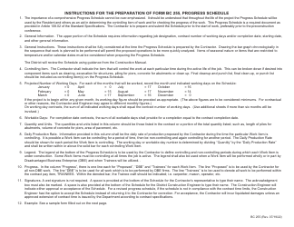 Form BC255 Progress Schedule - Illinois, Page 3