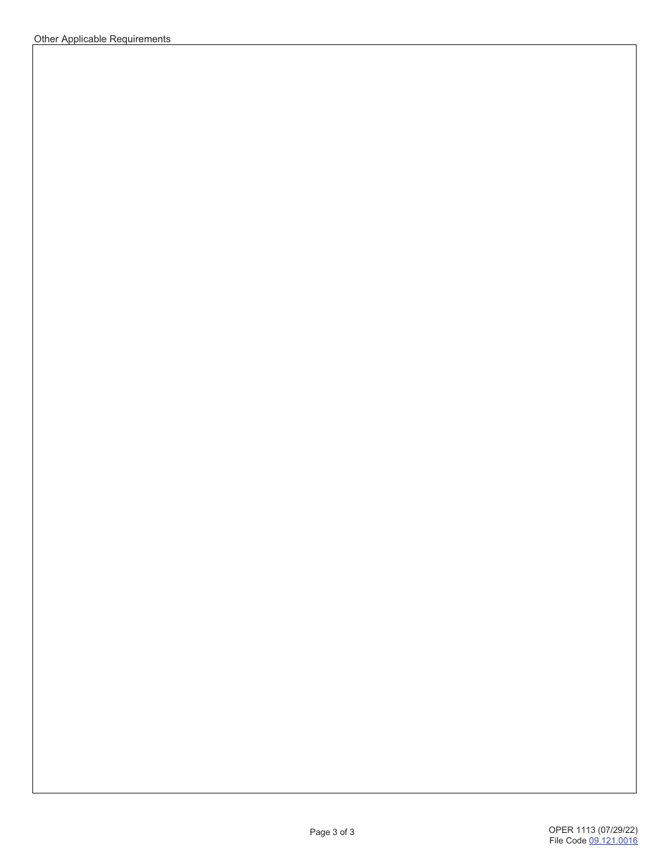 Form OPER1113 Utility Permit - Illinois, Page 3