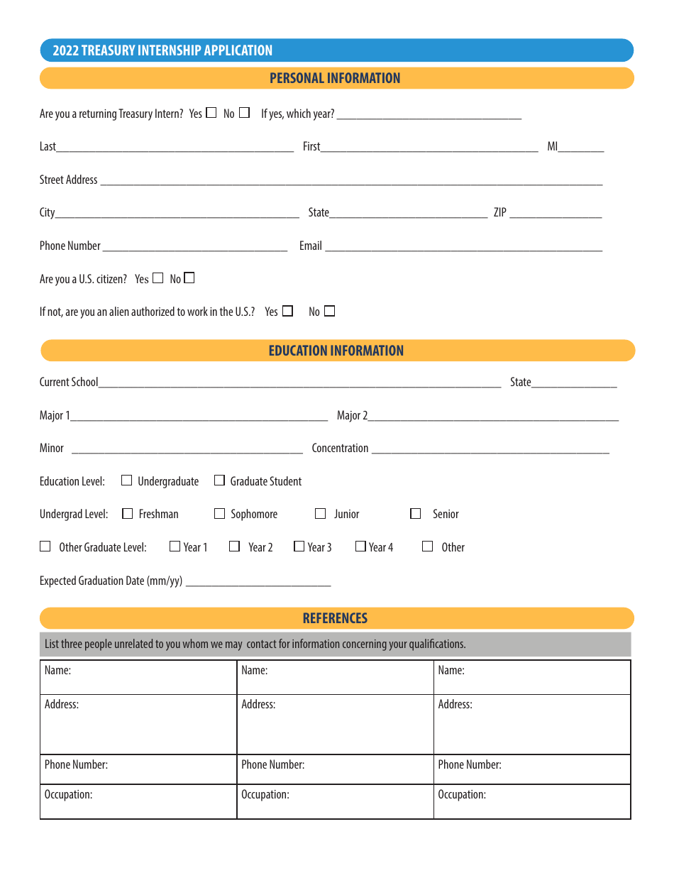 Treasury Internship Application - New Jersey, Page 3