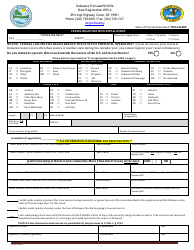Vessel Registration Application - Delaware